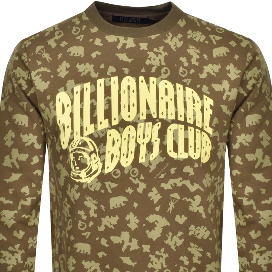 Alternative Image for ProductBillionaire Boys Club Print Sweatshirt Green2